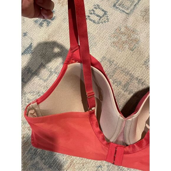Thirdlove Red Chevron Adjustable Strap Underwire Contour Demi Bra Size 40E - Picture 7 of 7